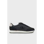 Calvin Klein Logolu Süet Sneaker Ayakkabı YM0YM011190GM Erkek Ayakkabı YM0YM01119 0gm - Siyah - Beyaz