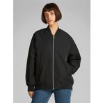 Calvin Klein LONG BOMBER Kadın Ceket, Siyah, L