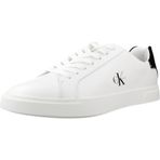 Calvin Klein LOW PRO CUPS LTH ML Kadın Spor Ayakkabı, Black/Bright White, 36