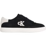 Calvin Klein LOW PRO CUPS WT SUEDE MG Kadın Spor Ayakkabı, Black/Bright White, 39