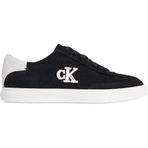 Calvin Klein LOW PRO CUPS WT SUEDE MG Kadın Spor Ayakkabı, Black/Bright White, 40