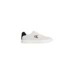 Calvin Klein LOW PROF CUPSOLE SU Erkek Spor Ayakkabı, Off White/Ck Navy, 41