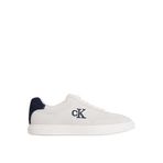 Calvin Klein LOW PROF CUPSOLE SU Erkek Spor Ayakkabı, Off White/Ck Navy, 45
