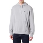 Calvin Klein LS 350TERRY EU WHSL BADGE HOODIE Erkek Sweatshirt, Gri, S