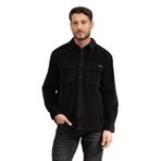 Calvin Klein Ls Corduroy Pocket Relaxed Gömlek, XL, LV04RD106G, Siyah, Erkek