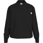 Calvin Klein Ls Cotton Overshirt Erkek Gömlek, Siyah, M