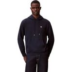 Calvin Klein LS EU 350TERRY MONOGRAM HOODIE Erkek Sweatshirt, Dark Sapphire, M