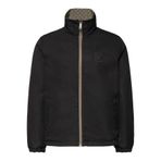Calvin Klein LS Nylon AOP Unfilled Reversible Erkek Mont, Siyah, 2XL