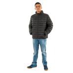 Calvin Klein LS NYLON LT WT HOODED FZ PUFFER Erkek Ceket, Siyah, M