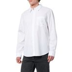 Calvin Klein LS POPLIN CLASSIC SHIRT Erkek Gömlek, Beyaz, S