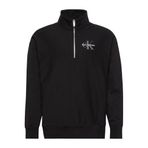Calvin Klein Ls Premium Terry Micro Monologo Fermuarlı Sweatshirt, M, 5003296548, Siyah, erkek