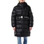 Calvin Klein LW PADDED LONG FITTED JACKET Kadın Dış Giyim, Siyah, L