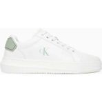 Calvin Klein Malmo Yama Detaylı Topuk Erkek Sneaker - Parlak Beyaz - Yeşil