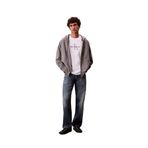 Calvin Klein Marka Logolu Full Fermuarlı Kapüşonlu Günlük Kullanıma Uygun Sweatshirt LV04, 2XL, LV04RD232G, Gri1, erkek