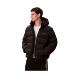 Calvin Klein Marka Logolu Kapitone Mont, L, TYCE257B537D97476239C9100, Siyah, Erkek