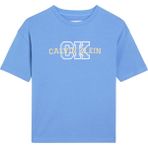 Calvin Klein Mavi Erkek Çocuk Baskılı T-Shirt LVCKSJA11BCIY - 8 Yaş