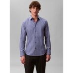 Calvin Klein Mavi Erkek Gömlek LV04LE124GC61_LS STRIPE SUPIMA STRE