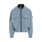 Calvin Klein Mavi STRUCTURED NYLON ZIPPED BOMBER Erkek Çocuk Ceket