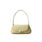 Calvin Klein Metal Aksesuarlı Kapaklı Parlak Omuz Çantası, Tek Ebat, LV04F3146G, Mint Tea, Kadın