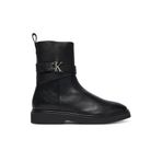Calvin Klein Metal Logolu Bilek Boy Bot, 36, HW0HW02663, Siyah, Kadın