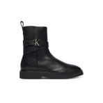 Calvin Klein Metal Logolu Bilek Boy Bot, 38, HW0HW02663, Siyah, Kadın