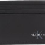 Calvin Klein MONO LOGO CARD CASE Erkek Cüzdan, Siyah, Tek Beden