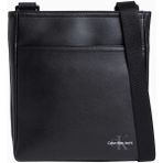 Calvin Klein Mono Logo Flat Çapraz Askılı Çanta - Siyah