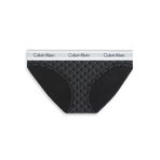 Calvin Klein Monogram Desenli Bikini Altı, M, LV00QF8520, SEAMLESS EMBLEM+BLACK/ASHFORD GRAY, Kadın