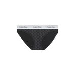 Calvin Klein Monogram Desenli Bikini Altı, XL, LV00QF8520, SEAMLESS EMBLEM+BLACK/ASHFORD GRAY, Kadın