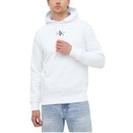 Calvin Klein Monologo Hoodıe Beyaz Erkek Sweatshirt