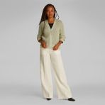 Calvin Klein Mouline Texture Cardi Kadın Beyaz Kazak - 0K5-Beyaz - XS