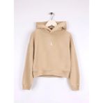 Calvin Klein Nakışlı Kız Çocuk Bej Sweatshırt IG0IG02755RAG - 12 Yaş
