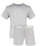 Calvin Klein Normal Kalıp Pijama Takımı, M, LV00NM2906, Mavi, erkek