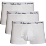 Calvin Klein Paket 3 Erkek Boxer CK Ürün U2664G İç Çamaşırı, Beyaz, XL, Beyaz, XL