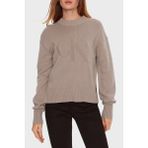 Calvin Klein Pamuk ve Yün Karışımlı Regular Fit Kazak J20J224224PCF Bayan Kazak J20J224224 Pcf - S - Bej