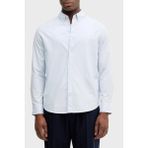 Calvin Klein Pamuklu Regular Fit Klasik Yaka Uzun Kollu Gömlek LV140EM125CIQ Erkek Gömlek LV140EM125 Cıq - Mavi - 2XL