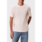 Calvin Klein Pamuklu Regular Fit Logolu Bisiklet Yaka T Shirt LV04RD008GF7J Erkek T Shirt LV04RD008G F7J - Krem - 2XL
