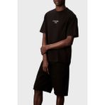 Calvin Klein Pamuklu Relaxed Fit Bisiklet Yaka Logolu T Shirt LV04RC851GUB1 Erkek T Shirt LV04RC851G Ub1 - Siyah - XS