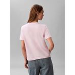 Calvin Klein Pembe Kadın Standart Desenli T-Shirt A - Ss Classıc 20S Jsy Logo Grap