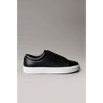 Calvin Klein Perfore Deri Bileksiz Düz Taban Erkek Siyah Sneaker HM0HM01870-0GM
