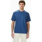 Calvin Klein Pique Nano Erkek Mavi T-Shirt - CEC-Mavi