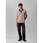 Calvin Klein Polo T-Shirt Çizgili Ottoman, M, 5003346096, Beyaz, Erkek