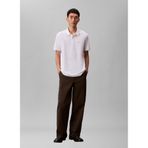 Calvin Klein Polo Yaka T-shirt SS Refined Pique Tipped Classic, XL, LV04LC239GYAF, Beyaz, Erkek