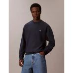 Calvin Klein Premium Terry Monogram Bisiklet Yaka Erkek Mavi Sweatshirt Lv04rc277g-Cef