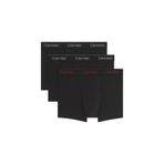Calvin Klein Rahat Kalıp Logo Şeritli 3'lü Boxer Paket, M, LV00NB4286, Black w/Chalk Logo/Black w/Currie, erkek