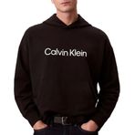 Calvin Klein Rahat Kesim Kapüşonlu Logo Baskılı Sweatshirt - Siyah, M, LV14LD229G, Black, erkek