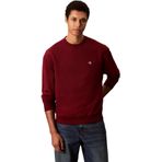 Calvin Klein Regular Fit Pamuklu Bisiklet Yaka Uzun Kollu Sweatshirt, XL, LV04RC296G, Kırmızı, erkek
