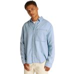Calvin Klein REGULAR LINEAR DENIM SHIRT Erkek Gömlek, İndigo, S
