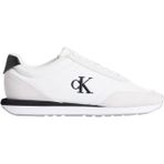 Calvin Klein Retro Runner Ess Mix Mat Erkek Spor Ayakkabı, Beyaz, 44