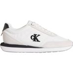 Calvin Klein RETRO RUNNER ESS MIX MAT WMN Kadın Spor Ayakkabı, Bright White/Black, 36